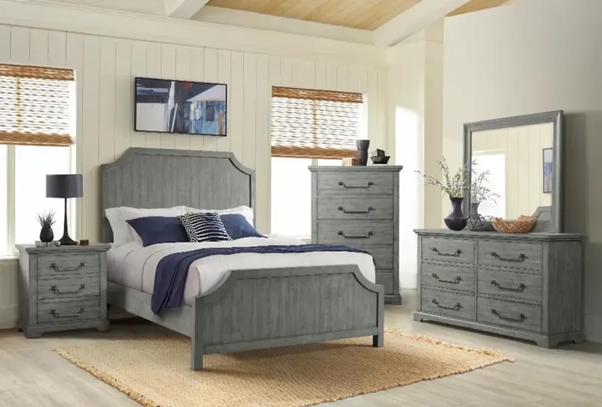 Beach House Gray Queen Bed