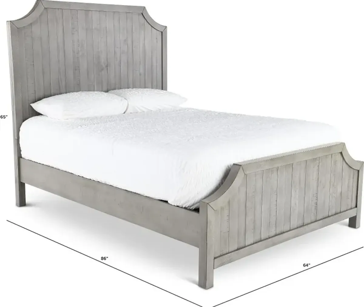 Beach House Gray Queen Bed