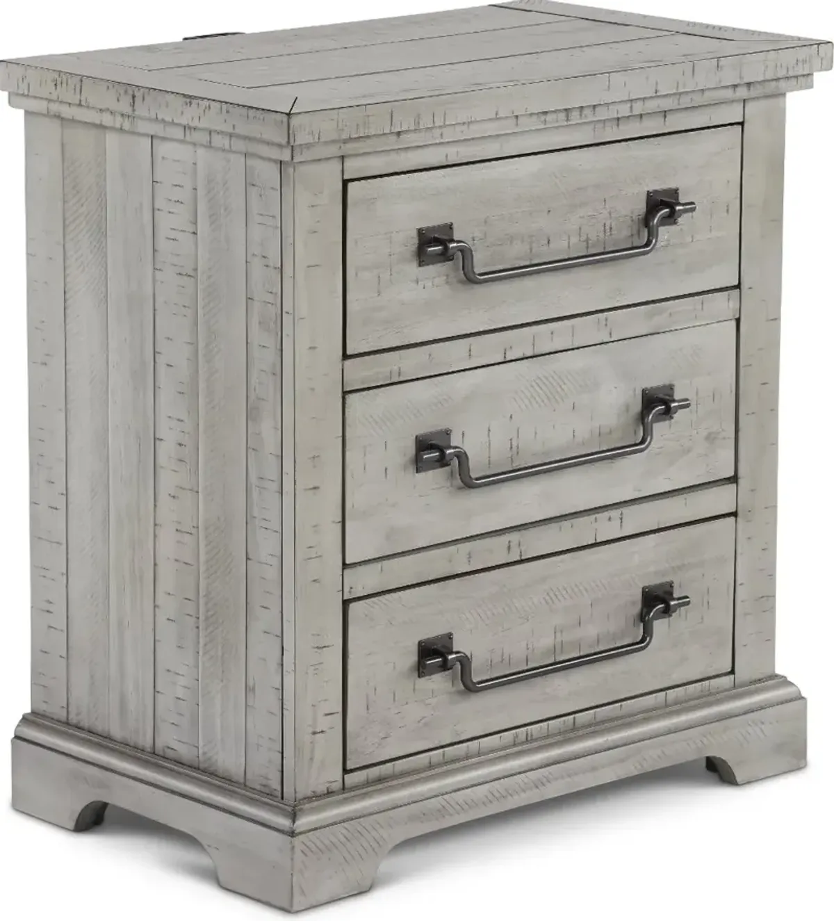 Beach House Gray Nightstand