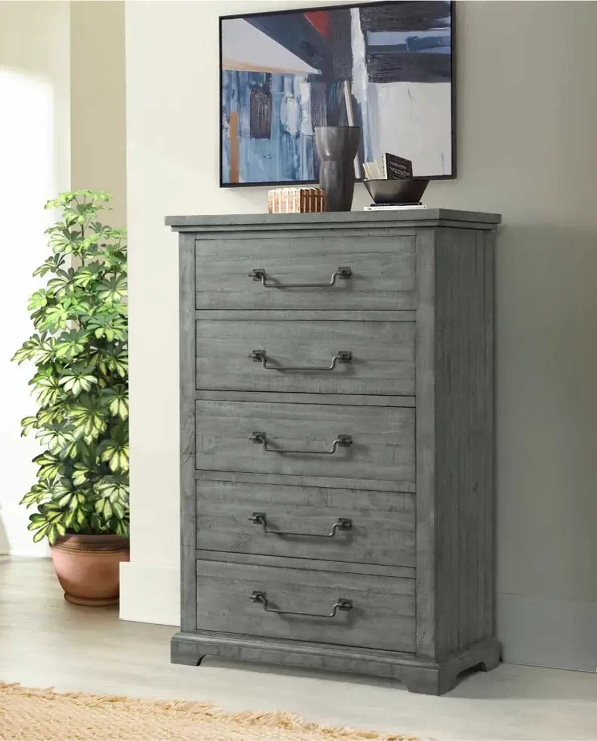 Beach House Gray Chest of Drawers