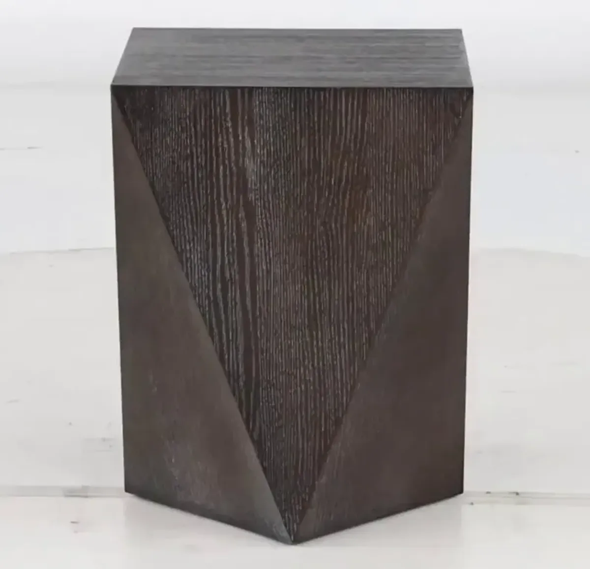 Gia Brushed Carbon End Table