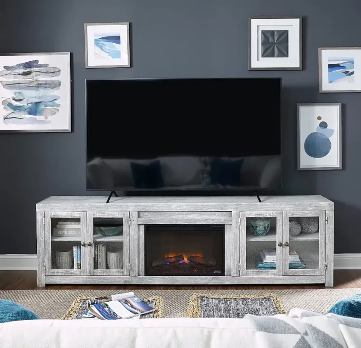 Avery Loft Gary 97" Fireplace TV Stand