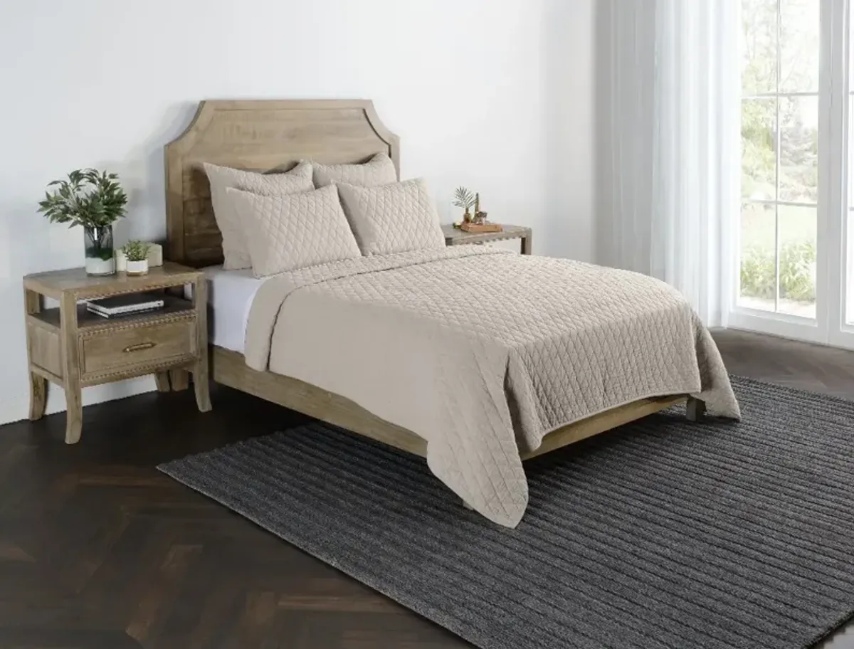 Lana Natural Taupe 4 Piece King Bedding Collection