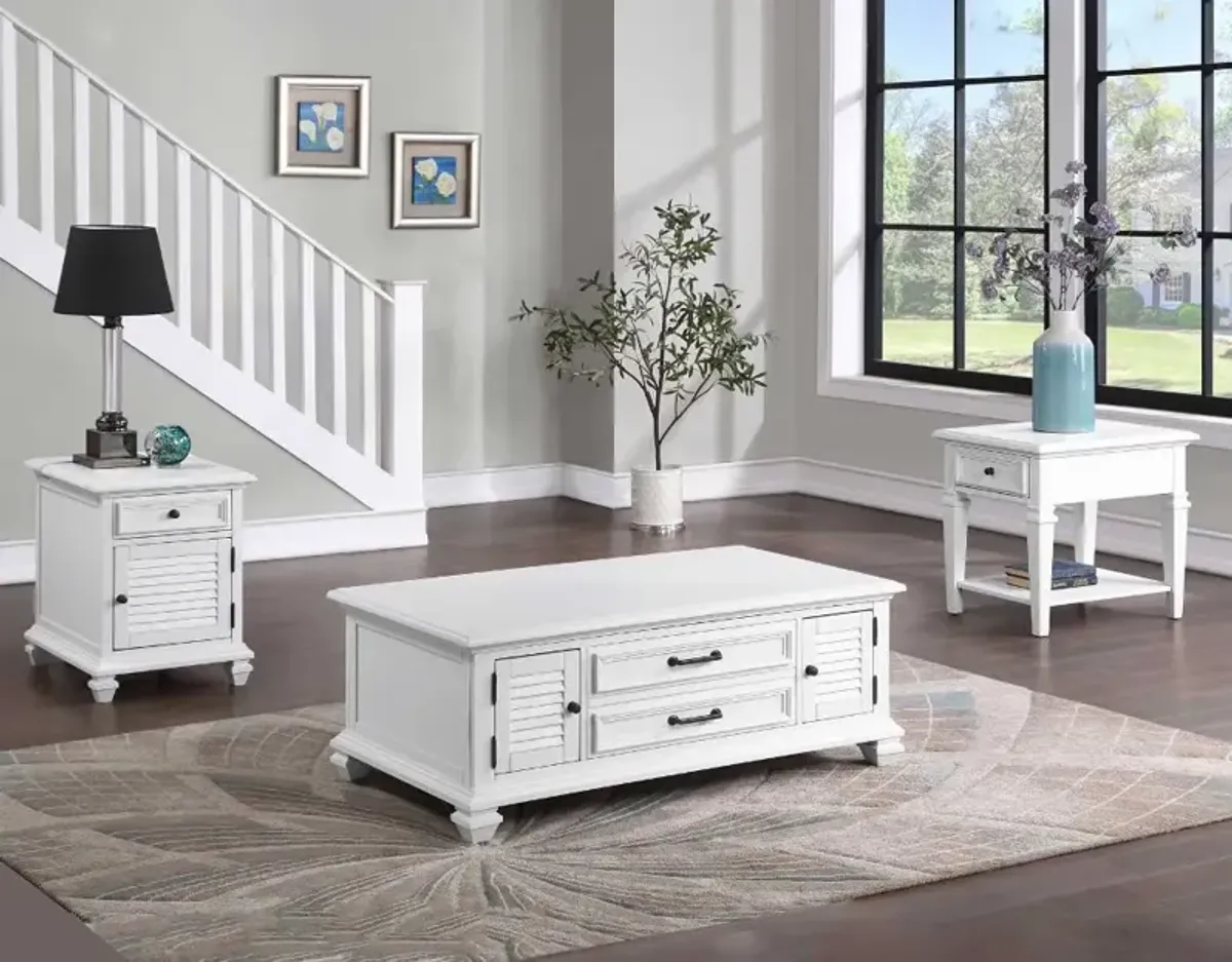 Charlestown White Coffee Table