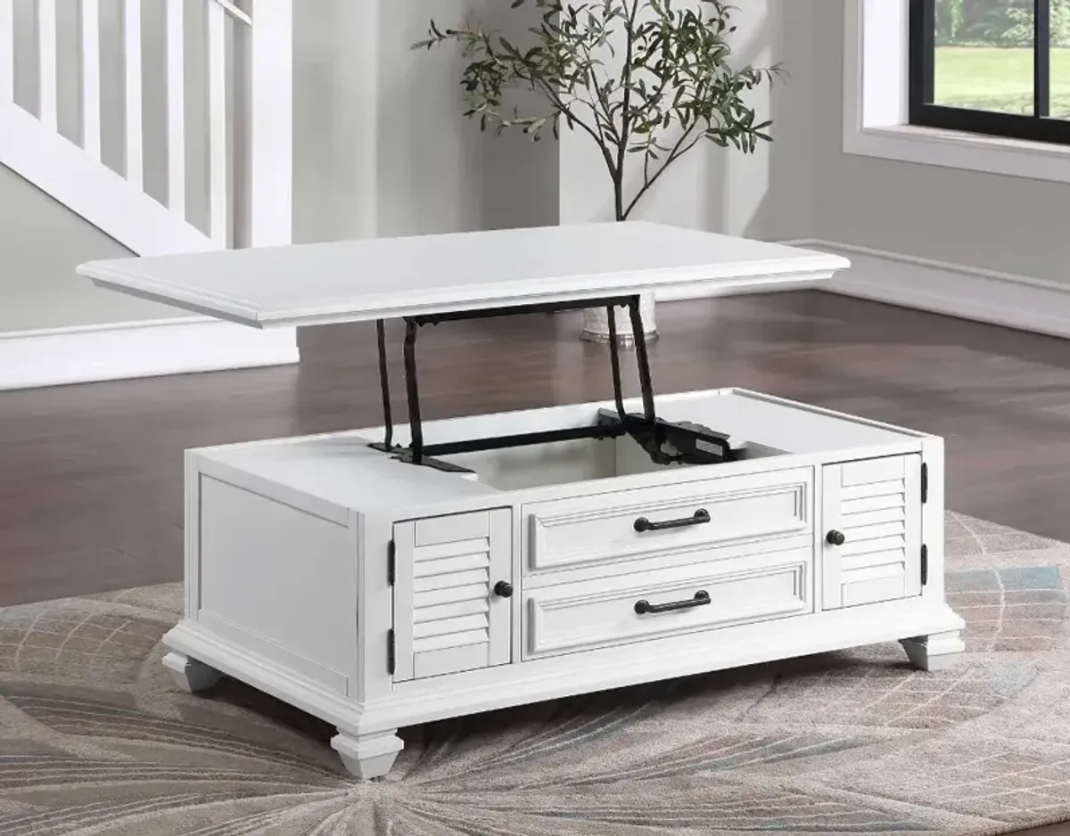 Charlestown White Coffee Table