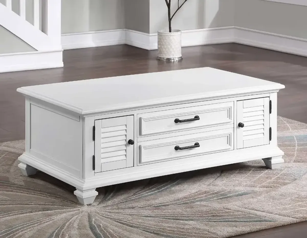 Charlestown White Coffee Table