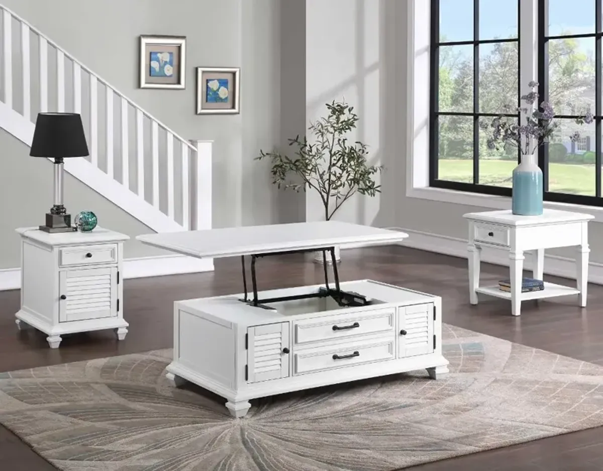 Charlestown White Coffee Table