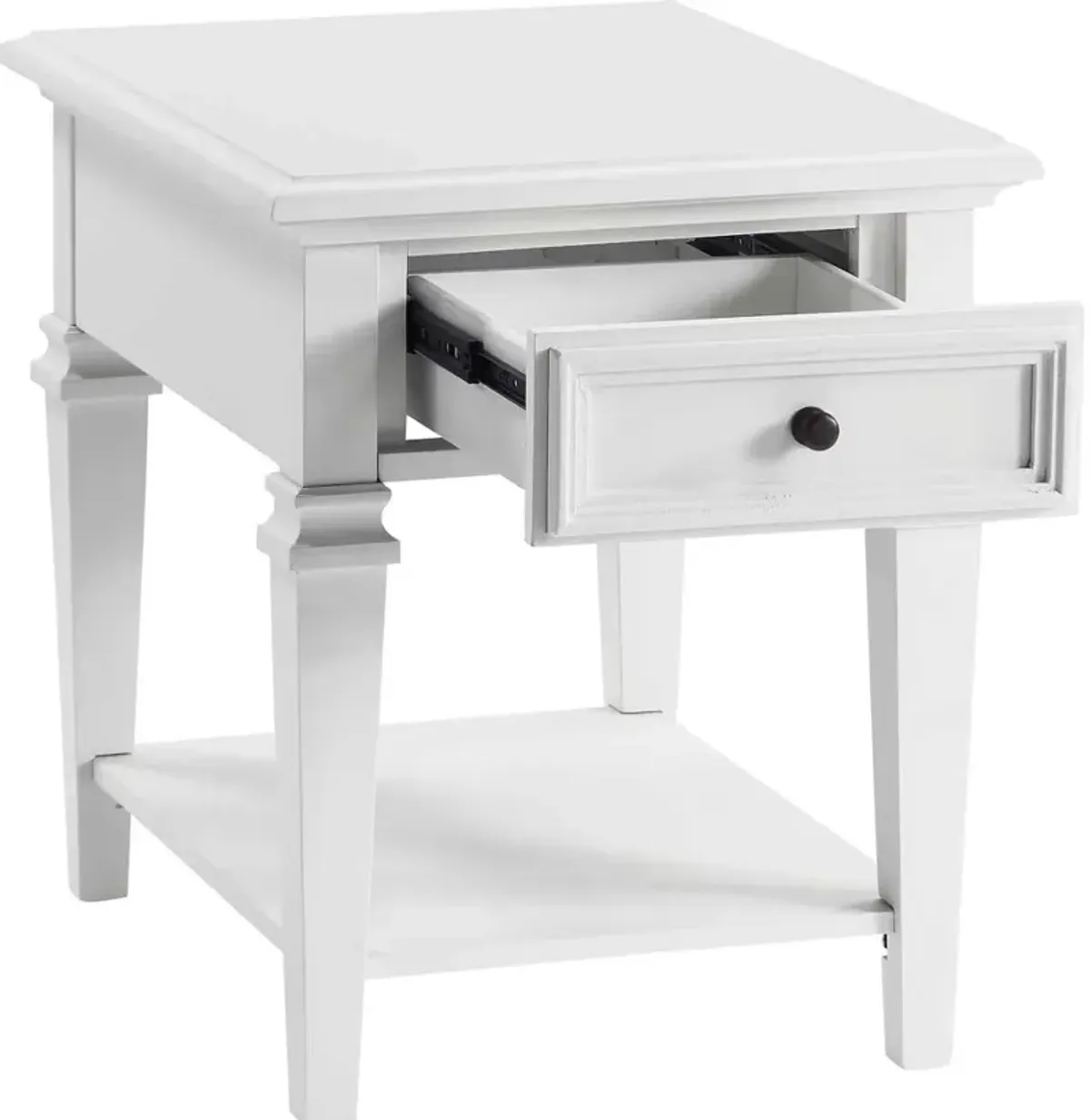 Charlestown White End Table