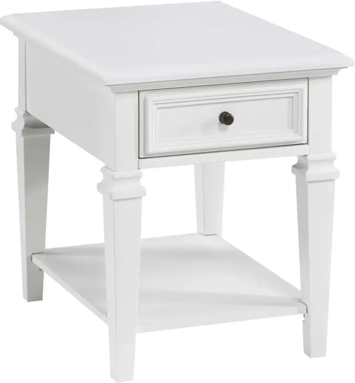 Charlestown White End Table