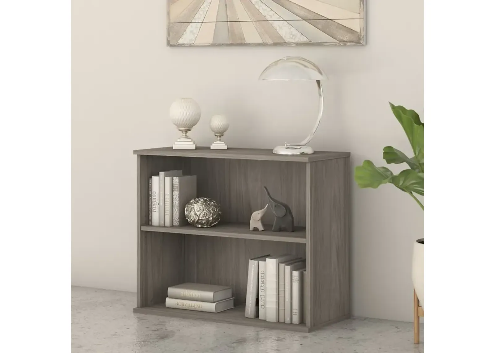 Bush Business Modern Hickory Bookcase