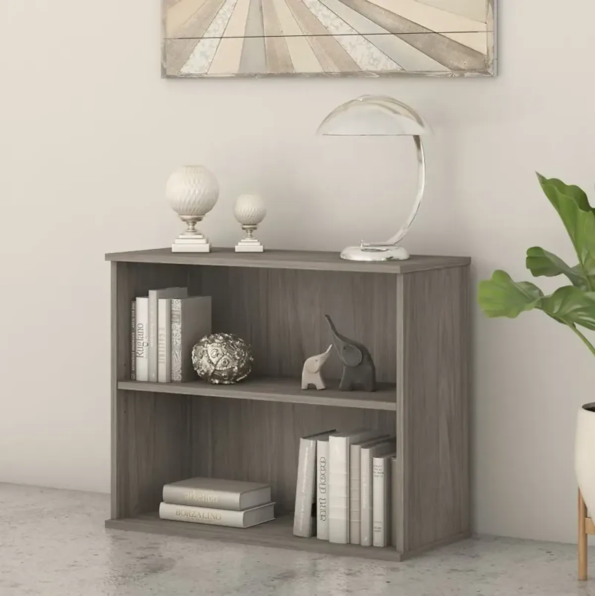 Bush Business Modern Hickory Bookcase