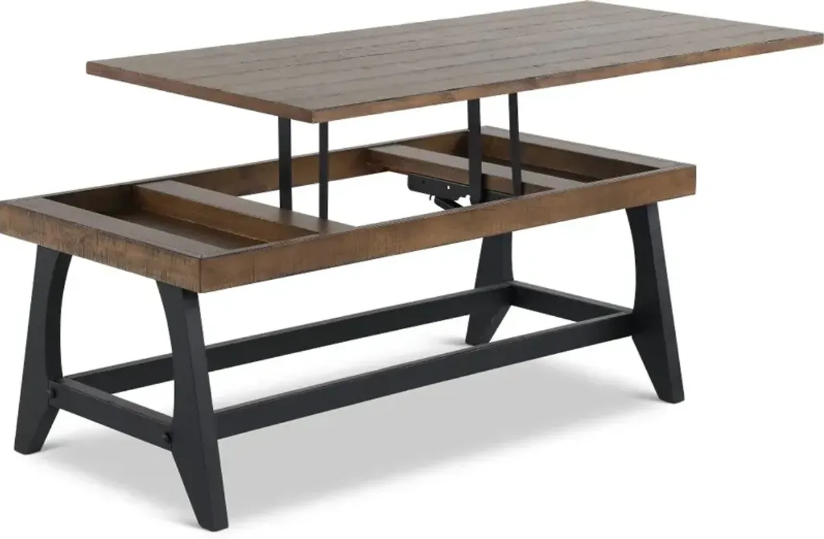 Ralston Honey and Black Coffee Table