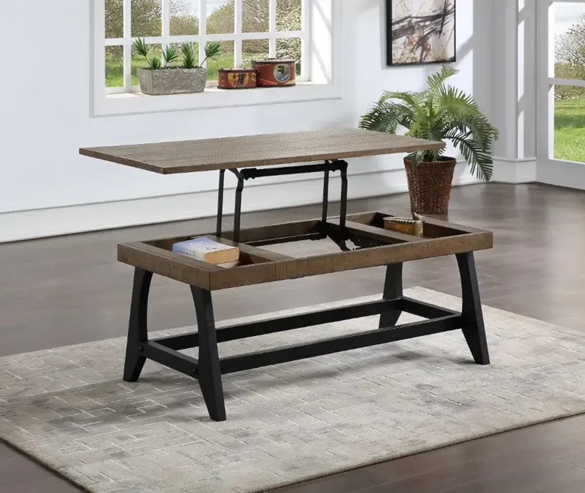 Ralston Honey and Black Coffee Table