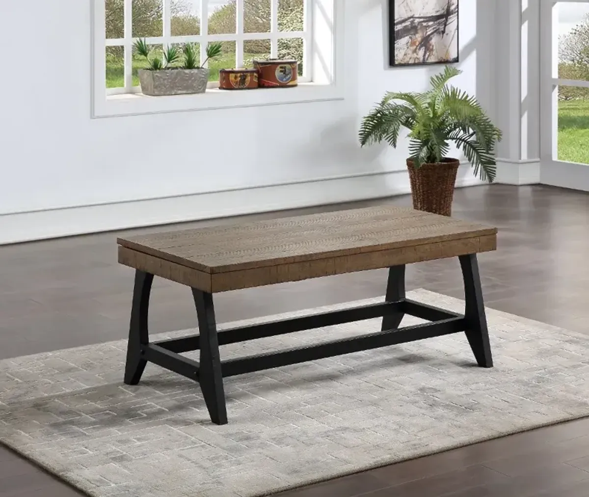 Ralston Honey and Black Coffee Table