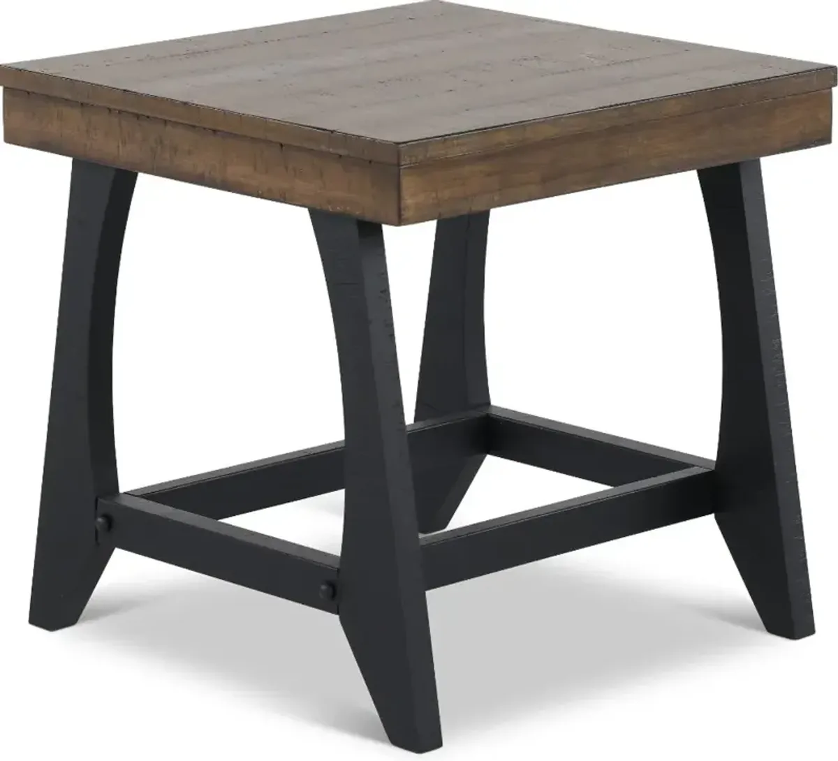 Ralston Honey and Black End Table