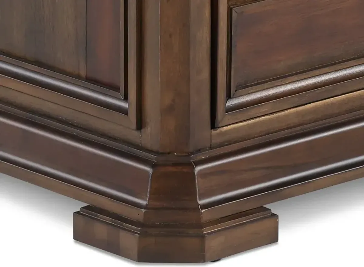 Sonoma Coffee Double Pedestal Desk