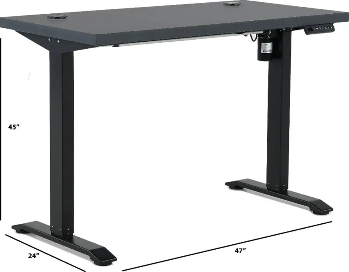 Martin Black Adjustable Desk