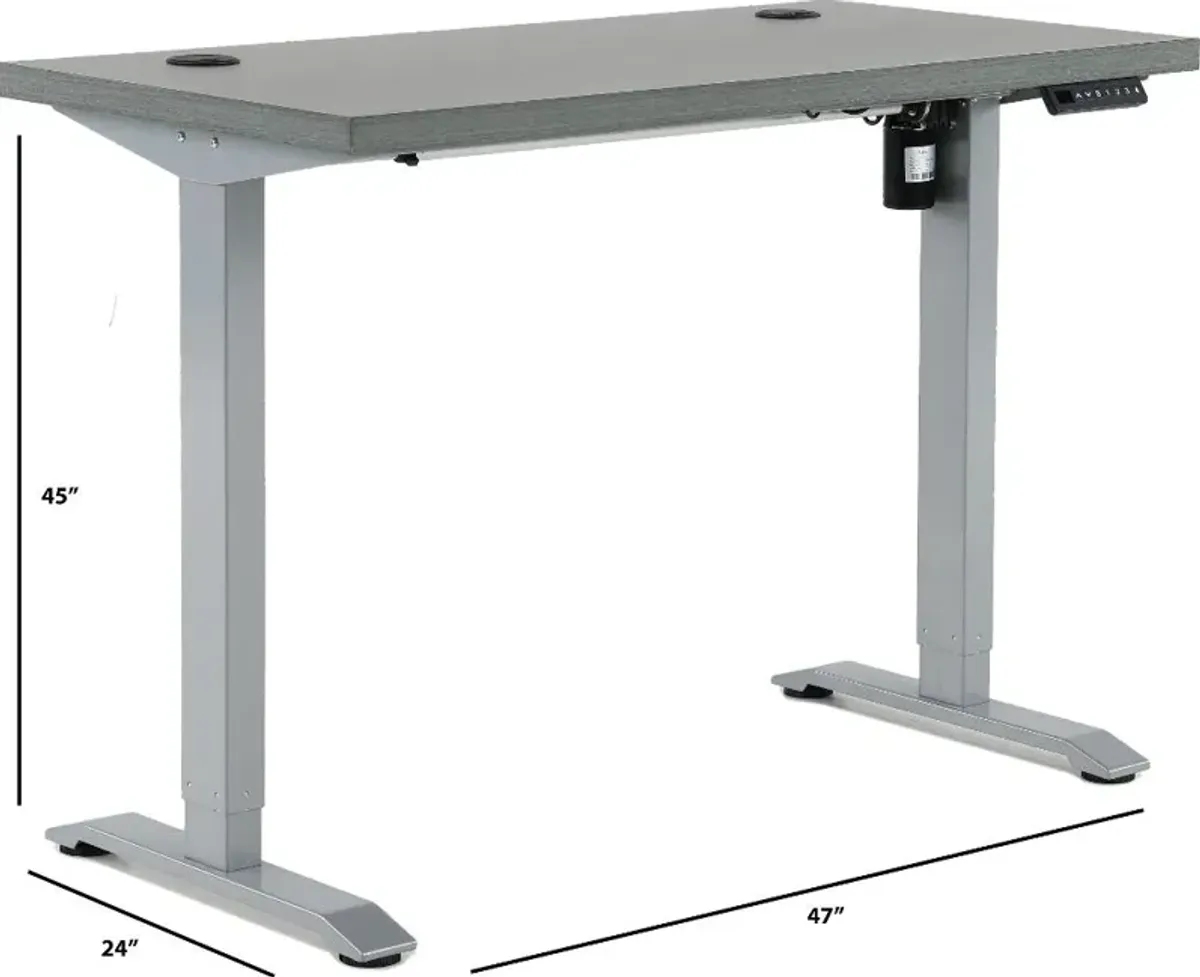 Martin Gray Adjustable Desk