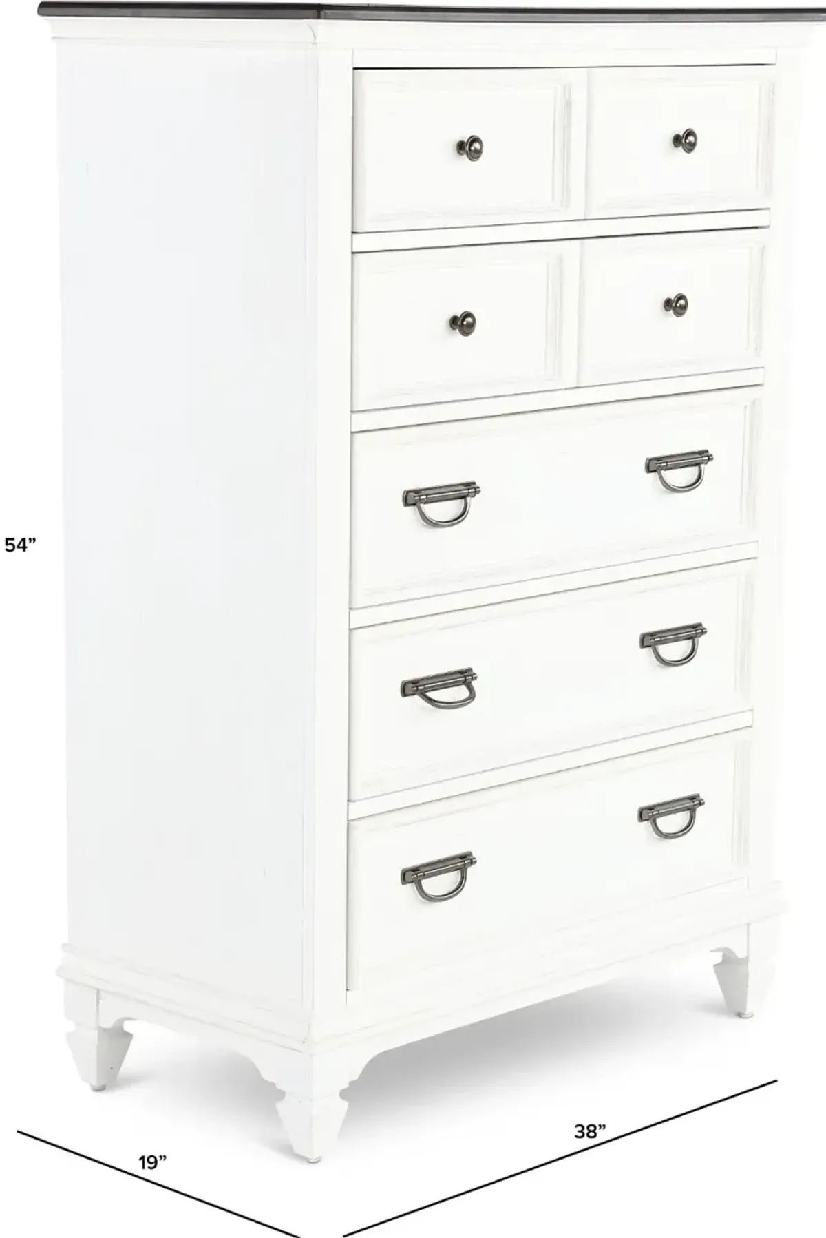 Allyson Park White Chest of Drawers