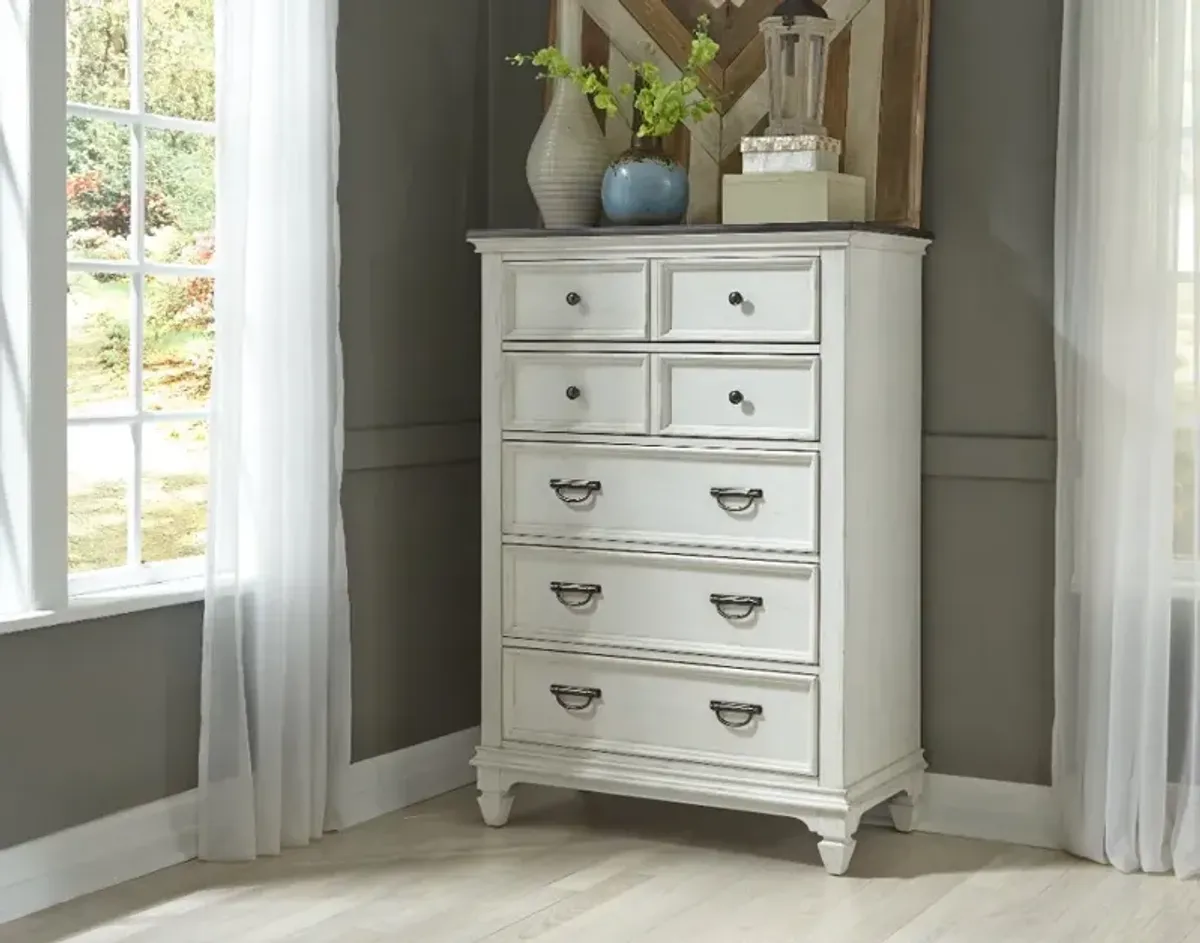 Allyson Park White Chest of Drawers