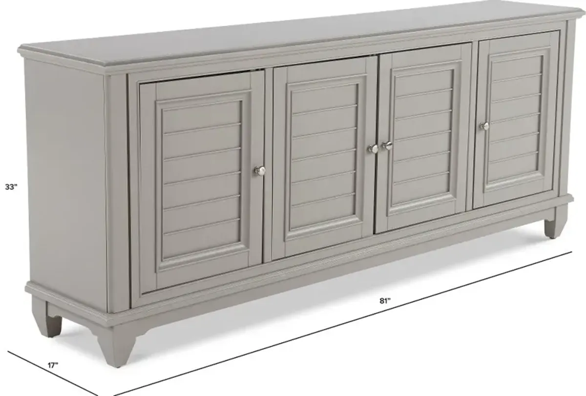 Belmar Twilight Gray 81" TV Stand