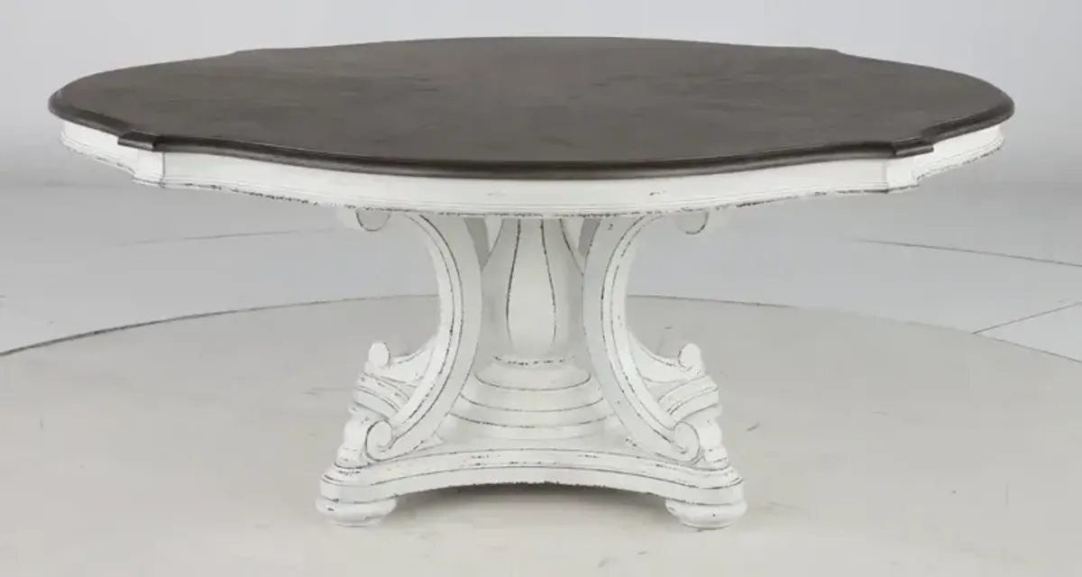 Magnolia Manor Antique White Round Dining Table