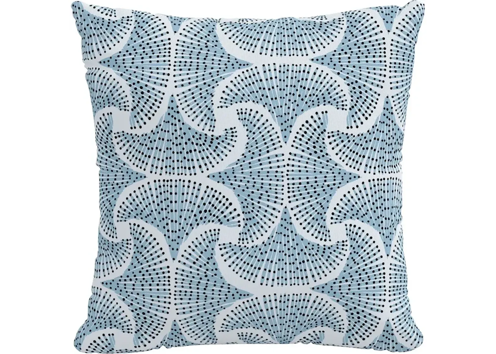 18" Sea Fan Blue Pillow - Skyline Furniture