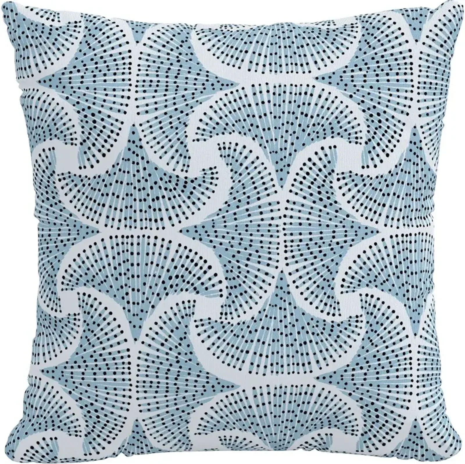 18" Sea Fan Blue Pillow - Skyline Furniture