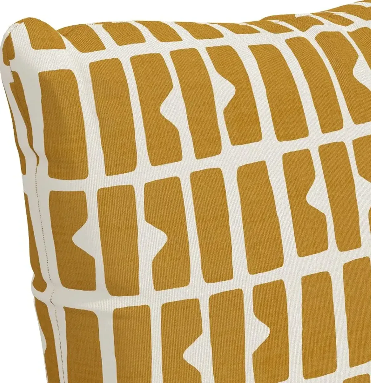 18" Bloc Panel Mustard Pillow - Skyline Furniture