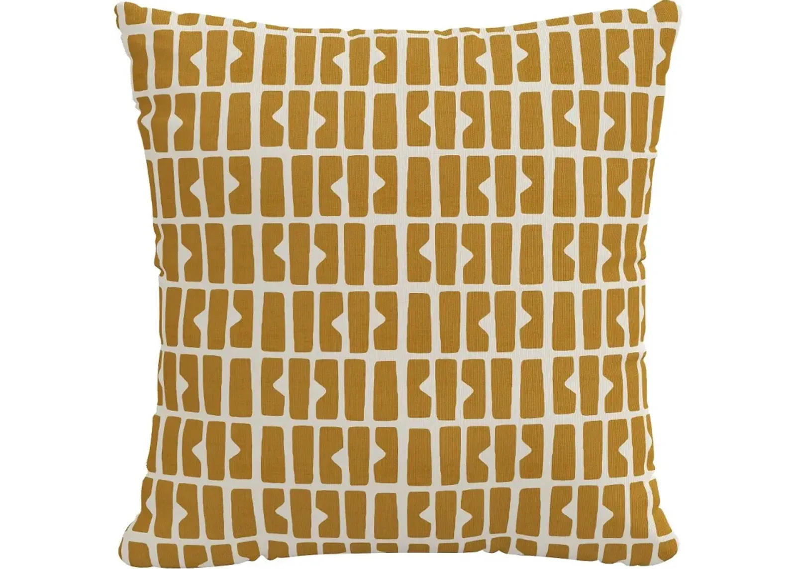 18" Bloc Panel Mustard Pillow - Skyline Furniture