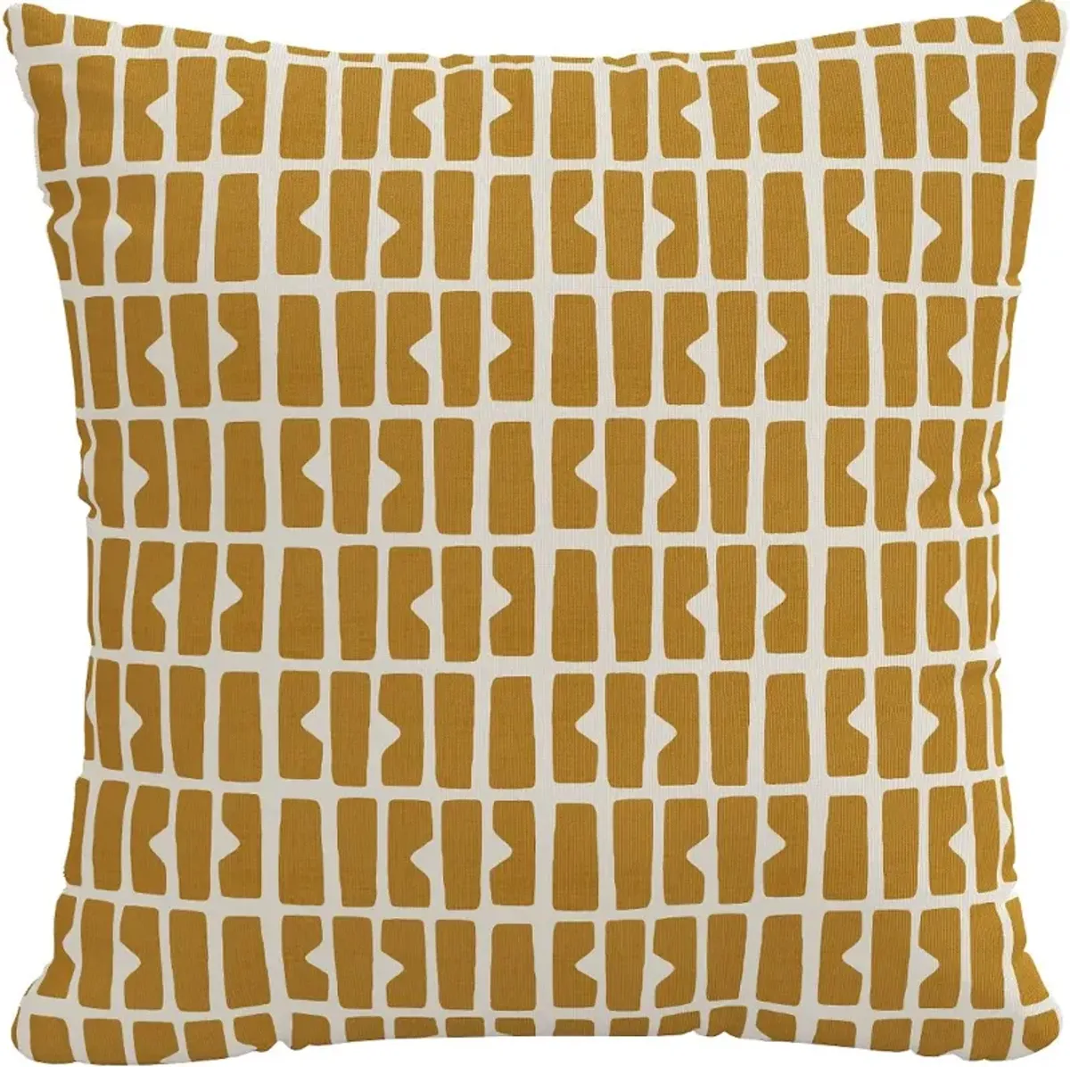 18" Bloc Panel Mustard Pillow - Skyline Furniture