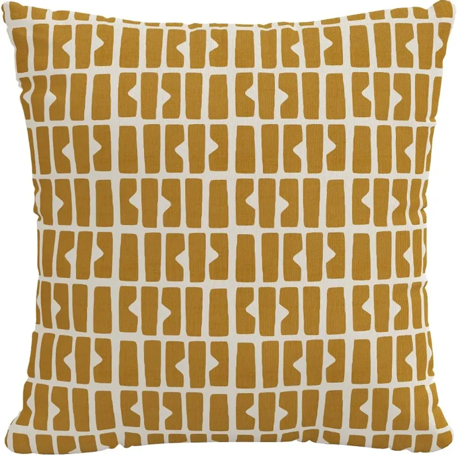 18" Bloc Panel Mustard Pillow - Skyline Furniture