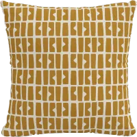 18" Bloc Panel Mustard Pillow - Skyline Furniture