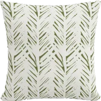 18" Brush Palm Leaf Pillow - Skyline Furniture