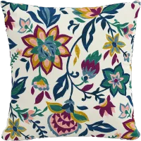 18" Folk Floral Jewel Pillow - Skyline Furniture