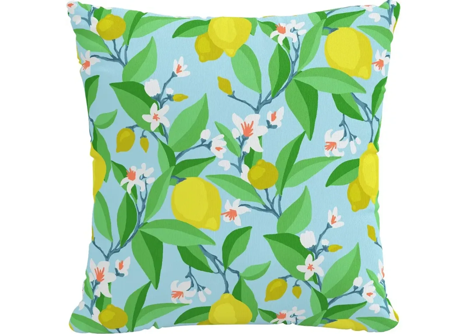 18" Summer Citrus Blue Pillow - Skyline Furniture