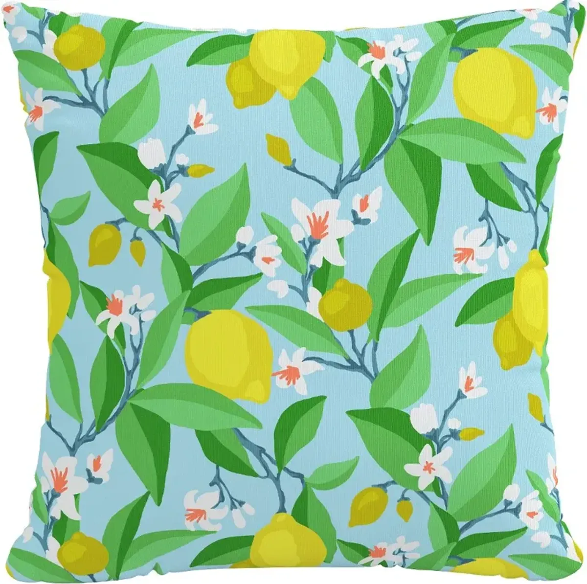 18" Summer Citrus Blue Pillow - Skyline Furniture