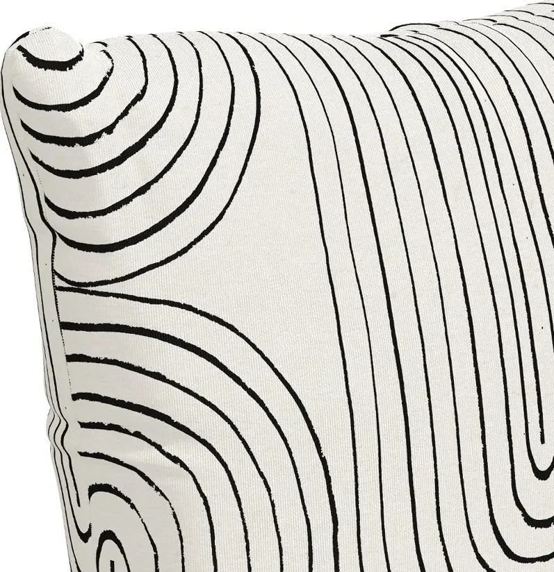 22" Oblong Black Ink Pillow - Skyline Furniture