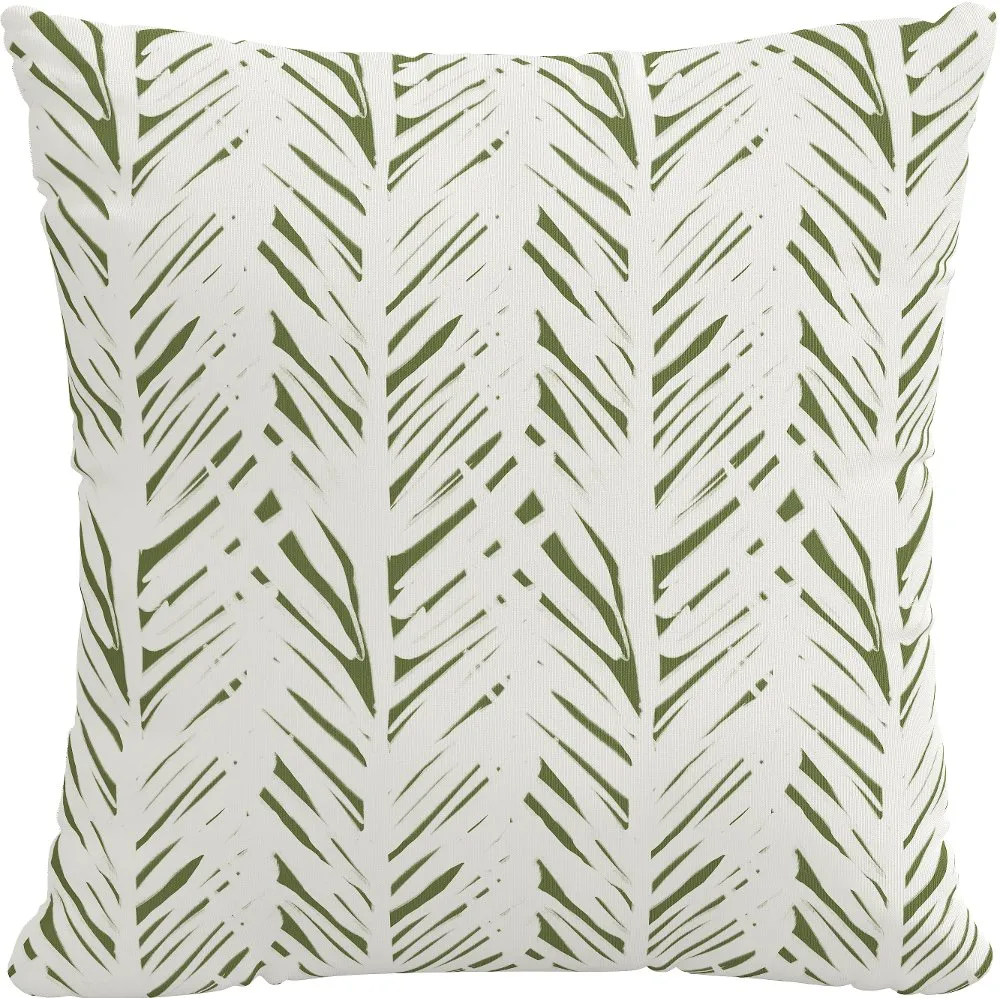 22" Brush Palm Leaf Pillow - Skyline Furniture