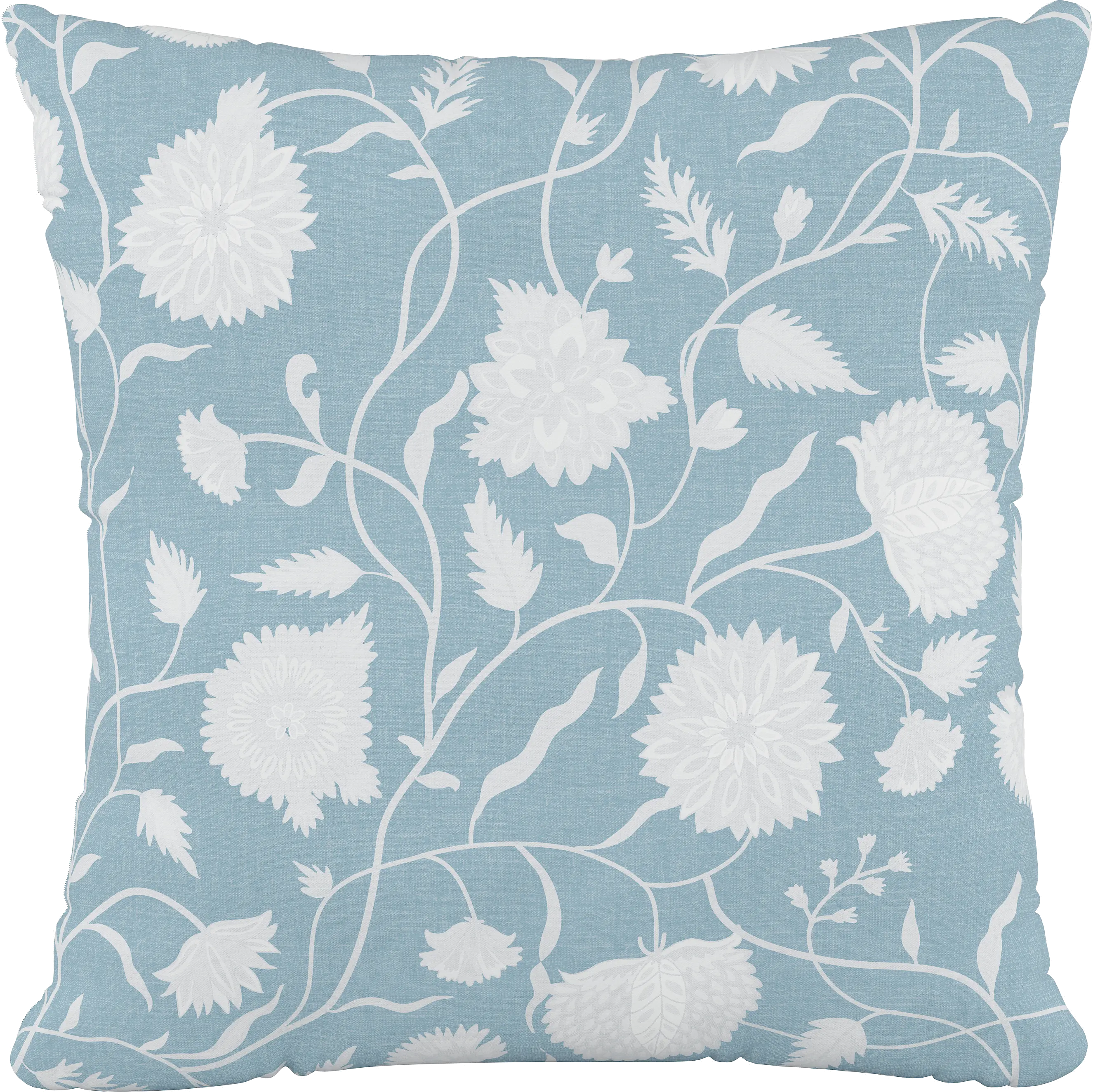 18" Dahlia Icy Blue Pillow - Skyline Furniture