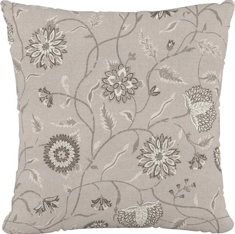 18" Dahlia Taupe Pillow - Skyline Furniture