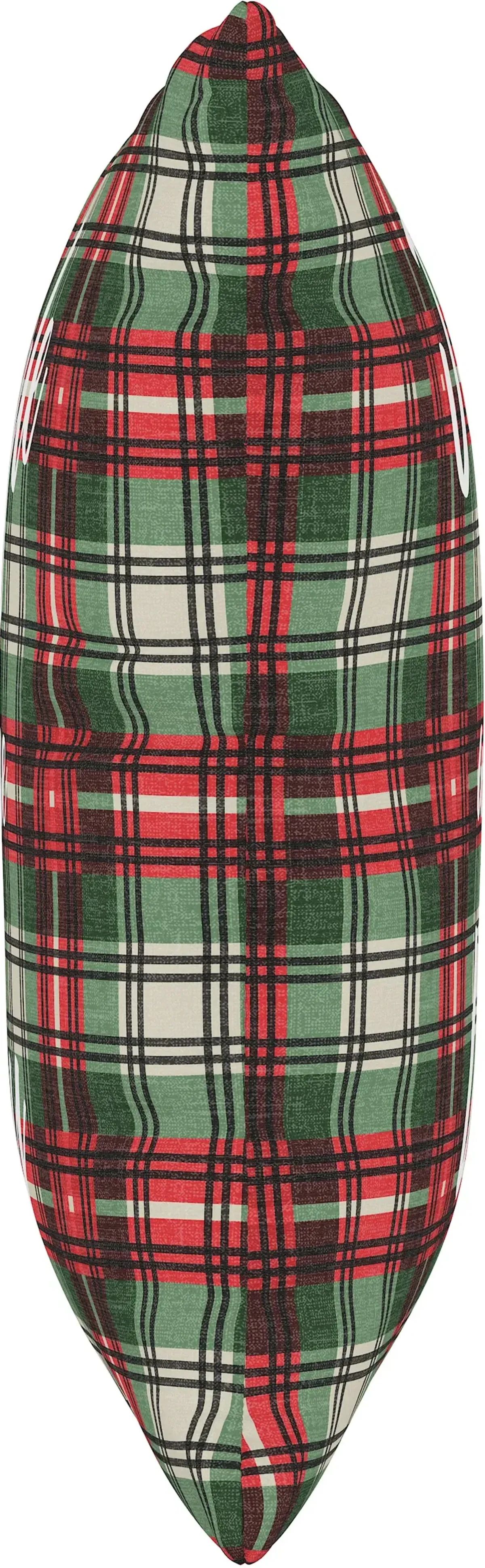 18" Nicolas Plaid Red and Green Pillow - Skyline Furniture