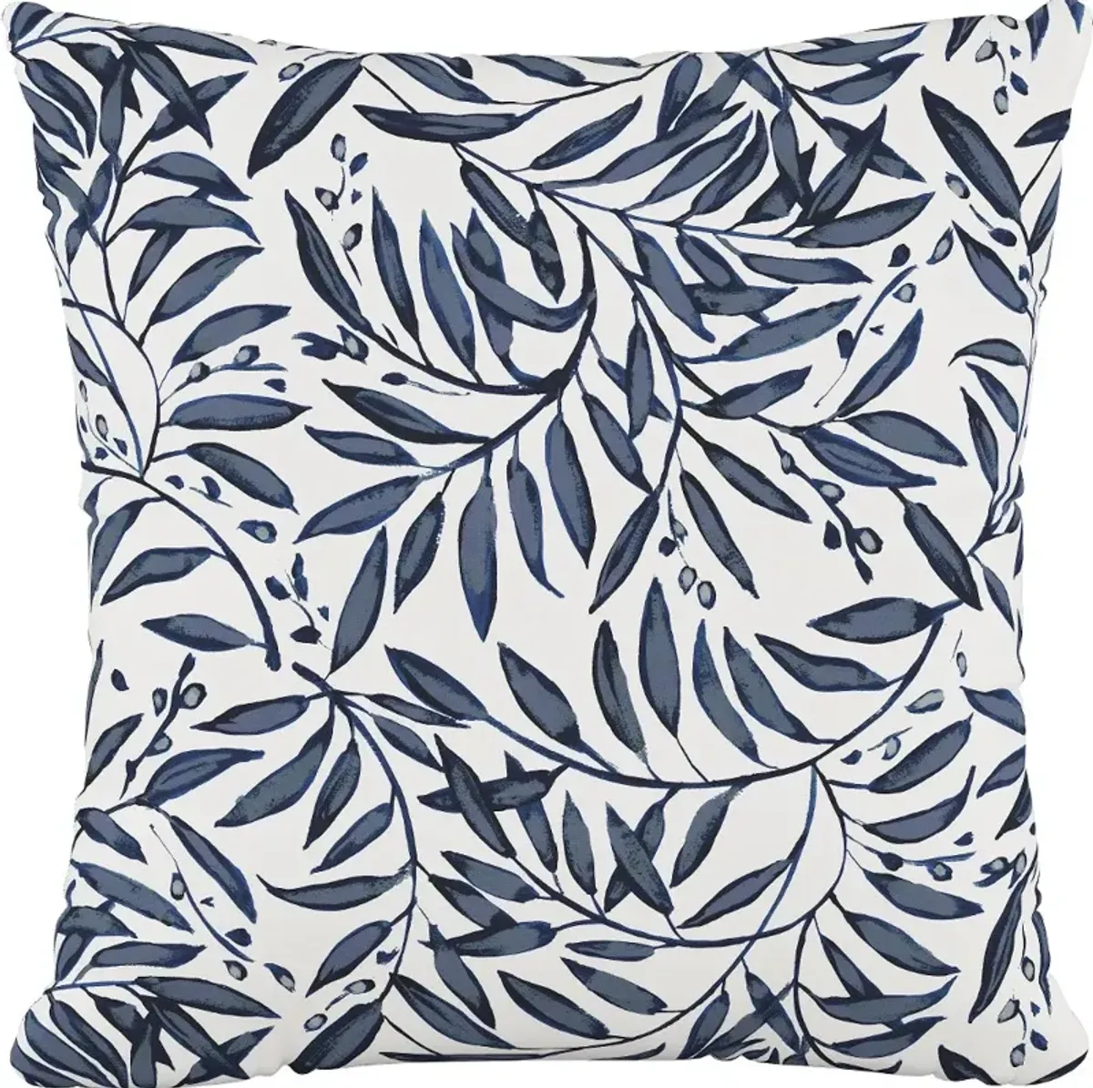 18" Voysey Vine Blue Pillow - Skyline Furniture