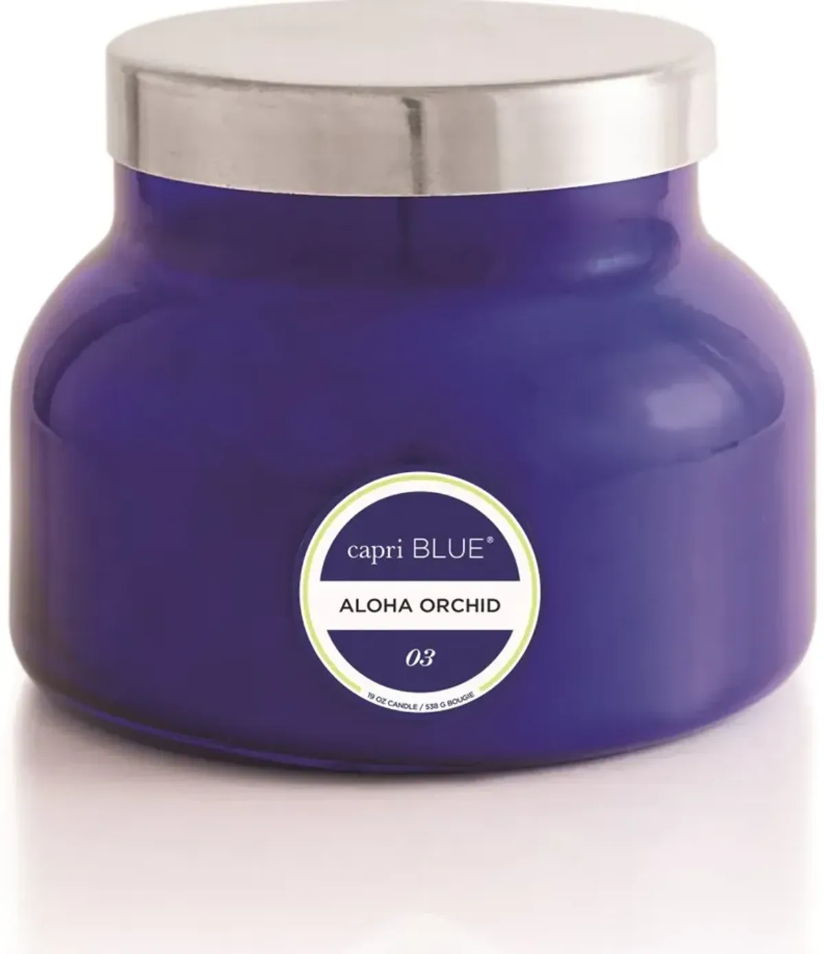 19 oz Aloha Orchid Signature Blue Jar Candle