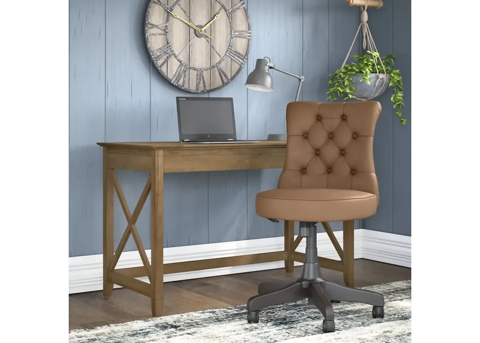 Key West Reclaimed Pine Desk And Chair