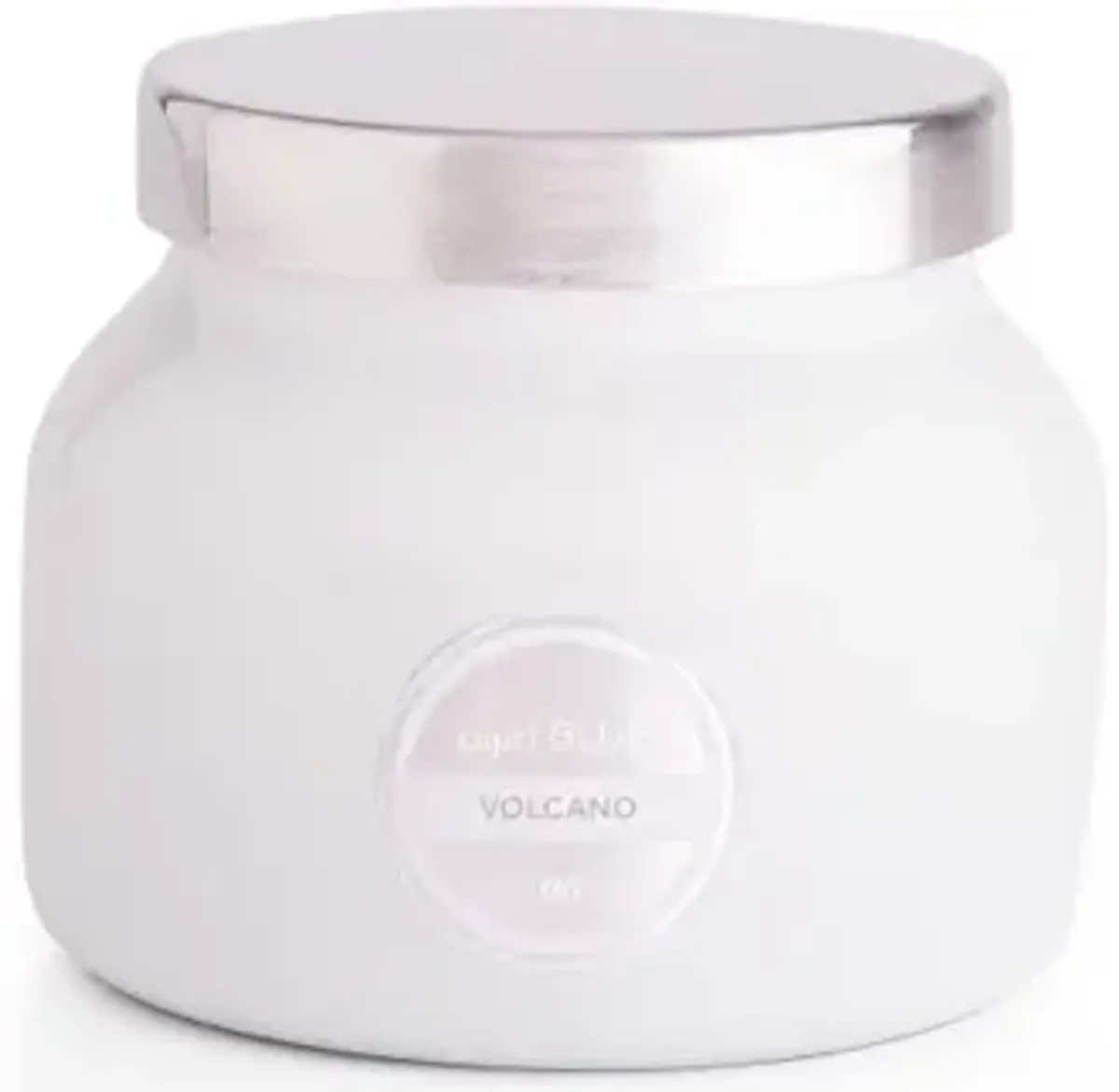 8 oz Volcano Petite Signature White Jar Candle