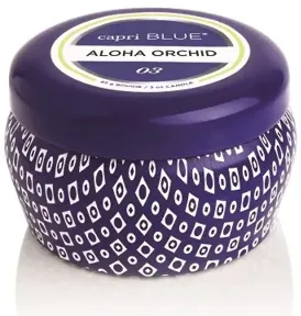 3 oz Aloha Orchid Signature Blue Mini Tin Candle