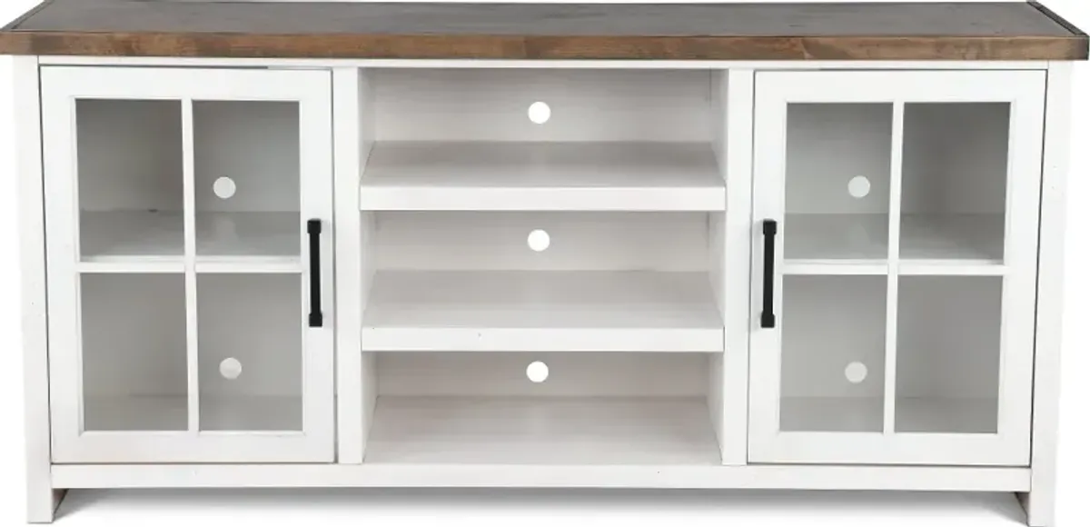 Hampton White 67" TV Stand