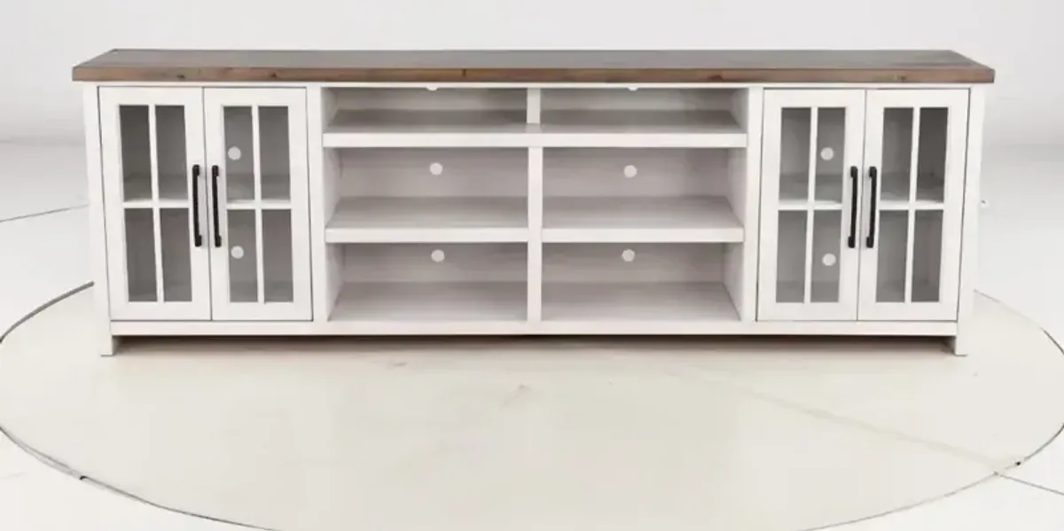 Hampton White TV Stand