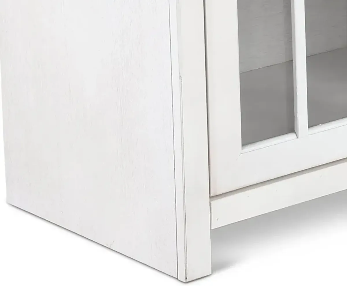 Hampton White TV Stand